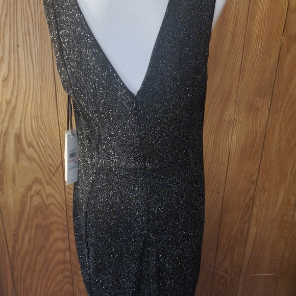 NWT Calvin Klein black dress with silver sparkles. - Picture 3 of 11